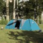 vidaXL Tenda da Campeggio a Cupola per 8 Persone Blu Impermeabile