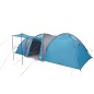 vidaXL Tenda da Campeggio a Cupola per 8 Persone Blu Impermeabile