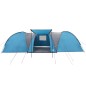 vidaXL Tenda da Campeggio a Cupola per 8 Persone Blu Impermeabile