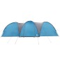vidaXL Tenda da Campeggio a Cupola per 8 Persone Blu Impermeabile