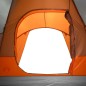 vidaXL Tenda da Campeggio a Cupola 6 Persone Grigio e Arancione vidaXL Tenda da Campeggio a Cupola 6 Persone Grigio e Arancione