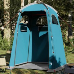 vidaXL Tenda da Doccia Blu Impermeabile