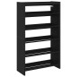 vidaXL Scarpiera Nera 60x25x100 cm in Truciolato