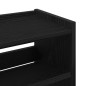 vidaXL Scarpiera Nera 60x25x100 cm in Truciolato