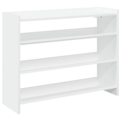 vidaXL Scarpiera Bianca 80x25x62 cm in Legno Multistrato