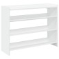 vidaXL Scarpiera Bianca 80x25x62 cm in Legno Multistrato