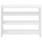 vidaXL Scarpiera Bianca 80x25x62 cm in Legno Multistrato