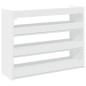 vidaXL Scarpiera Bianca 80x25x62 cm in Legno Multistrato