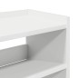 vidaXL Scarpiera Bianca 80x25x62 cm in Legno Multistrato