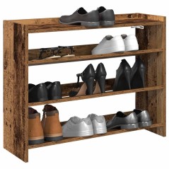 vidaXL Scarpiera Legno Antico 80x25x62 cm in Legno Multistrato