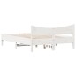 vidaXL Letto senza Materasso Bianco 140x200 cm Legno Massello di Pino vidaXL Letto senza Materasso Bianco 140x200 cm Legno Massello di Pino