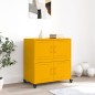 vidaXL Credenza Giallo Senape 68x39x72 cm in Acciaio vidaXL Credenza Giallo Senape 68x39x72 cm in Acciaio