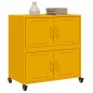 vidaXL Credenza Giallo Senape 68x39x72 cm in Acciaio vidaXL Credenza Giallo Senape 68x39x72 cm in Acciaio