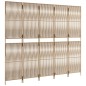 vidaXL Divisorio per Ambienti a 5 Pannelli Beige in Polyrattan