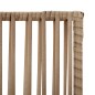vidaXL Divisorio per Ambienti a 5 Pannelli Beige in Polyrattan