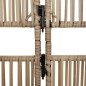 vidaXL Divisorio per Ambienti a 5 Pannelli Beige in Polyrattan