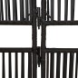 vidaXL Divisorio per Ambienti a 6 Pannelli Nero in Polyrattan