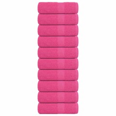 vidaXL Asciugamani per Sapone 10 pz Rosa 30x30 cm 360 g/m² 100% Cotone