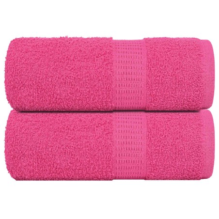 vidaXL Asciugamani per Sapone 2 pz Rosa 30x30 cm 360 g/m² 100% Cotone