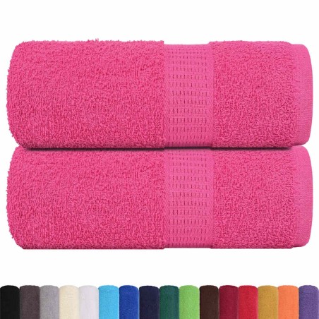 vidaXL Asciugamani per Sapone 2 pz Rosa 30x30 cm 360 g/m² 100% Cotone