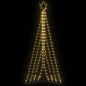 vidaXL Albero di Natale a LED 339 LED Bianco Caldo 182 cm