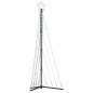 vidaXL Albero di Natale a LED 339 LED Bianco Caldo 182 cm