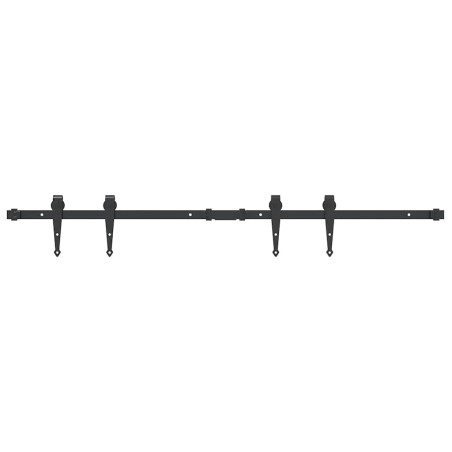 vidaXL Kit Anta Scorrevole per Armadio 122 cm in Acciaio al Carbonio