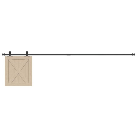 vidaXL Kit Anta Scorrevole Armadio in Acciaio al Carbonio 113 cm