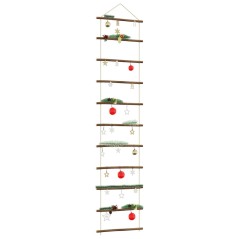 vidaXL Decorazione da Parete a Forma di Scala 50x200 cm Ramo Naturale