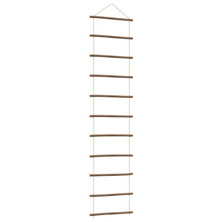 vidaXL Decorazione da Parete a Forma di Scala 50x200 cm Ramo Naturale