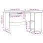 vidaXL Scrivania Angolare Legno Antico 120x140x75 cm Legno Multistrato