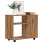 vidaXL Tavolino da Salotto Rovere Artigianale 70x35x55cm in Truciolato vidaXL Tavolino da Salotto Rovere Artigianale 70x35x55cm in Truciolato
