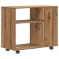 vidaXL Tavolino da Salotto Rovere Artigianale 70x35x55cm in Truciolato vidaXL Tavolino da Salotto Rovere Artigianale 70x35x55cm in Truciolato
