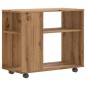 vidaXL Tavolino da Salotto Rovere Artigianale 70x35x55cm in Truciolato vidaXL Tavolino da Salotto Rovere Artigianale 70x35x55cm in Truciolato