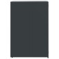 vidaXL Copribidone Ruote Bidone Singolo Antracite 69x79x117cm Acciaio vidaXL Copribidone Ruote Bidone Singolo Antracite 69x79x117cm Acciaio