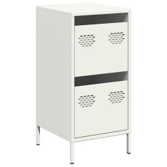 vidaXL Credenza Bianca 35x39x73,5 cm in Acciaio Laminato a Freddo