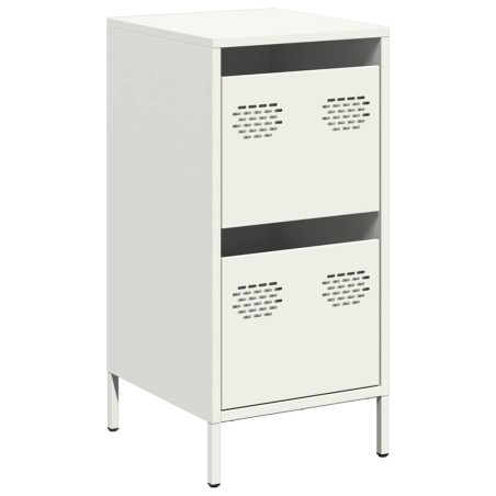 vidaXL Credenza Bianca 35x39x73,5 cm in Acciaio Laminato a Freddo