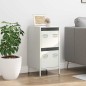 vidaXL Credenza Bianca 35x39x73,5 cm in Acciaio Laminato a Freddo vidaXL Credenza Bianca 35x39x73,5 cm in Acciaio Laminato a Freddo