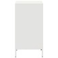 vidaXL Credenza Bianca 35x39x73,5 cm in Acciaio Laminato a Freddo vidaXL Credenza Bianca 35x39x73,5 cm in Acciaio Laminato a Freddo