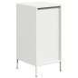 vidaXL Credenza Bianca 35x39x73,5 cm in Acciaio Laminato a Freddo vidaXL Credenza Bianca 35x39x73,5 cm in Acciaio Laminato a Freddo