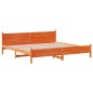 vidaXL Letto senza Materasso Marrone Cera 200x200 cm in Legno di Pino vidaXL Letto senza Materasso Marrone Cera 200x200 cm in Legno di Pino