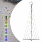 vidaXL Albero di Natale a LED 447 LED Colorato 249 cm