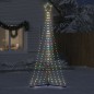 vidaXL Albero di Natale a LED 447 LED Colorato 249 cm