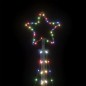 vidaXL Albero di Natale a LED 447 LED Colorato 249 cm