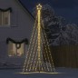 vidaXL Albero di Natale a LED 570 LED Bianco Caldo 399 cm