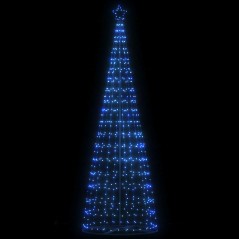 vidaXL Albero di Natale a LED 550 LED Blu 304 cm
