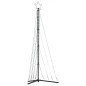 vidaXL Albero di Natale a LED 339 LED Bianco Caldo 187 cm