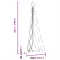 vidaXL Albero di Natale a LED 339 LED Bianco Caldo 187 cm