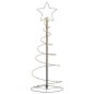 vidaXL Albero di Natale a LED 80 LED Bianco Caldo 120 cm vidaXL Albero di Natale a LED 80 LED Bianco Caldo 120 cm