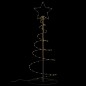 vidaXL Albero di Natale a LED 80 LED Bianco Caldo 120 cm vidaXL Albero di Natale a LED 80 LED Bianco Caldo 120 cm